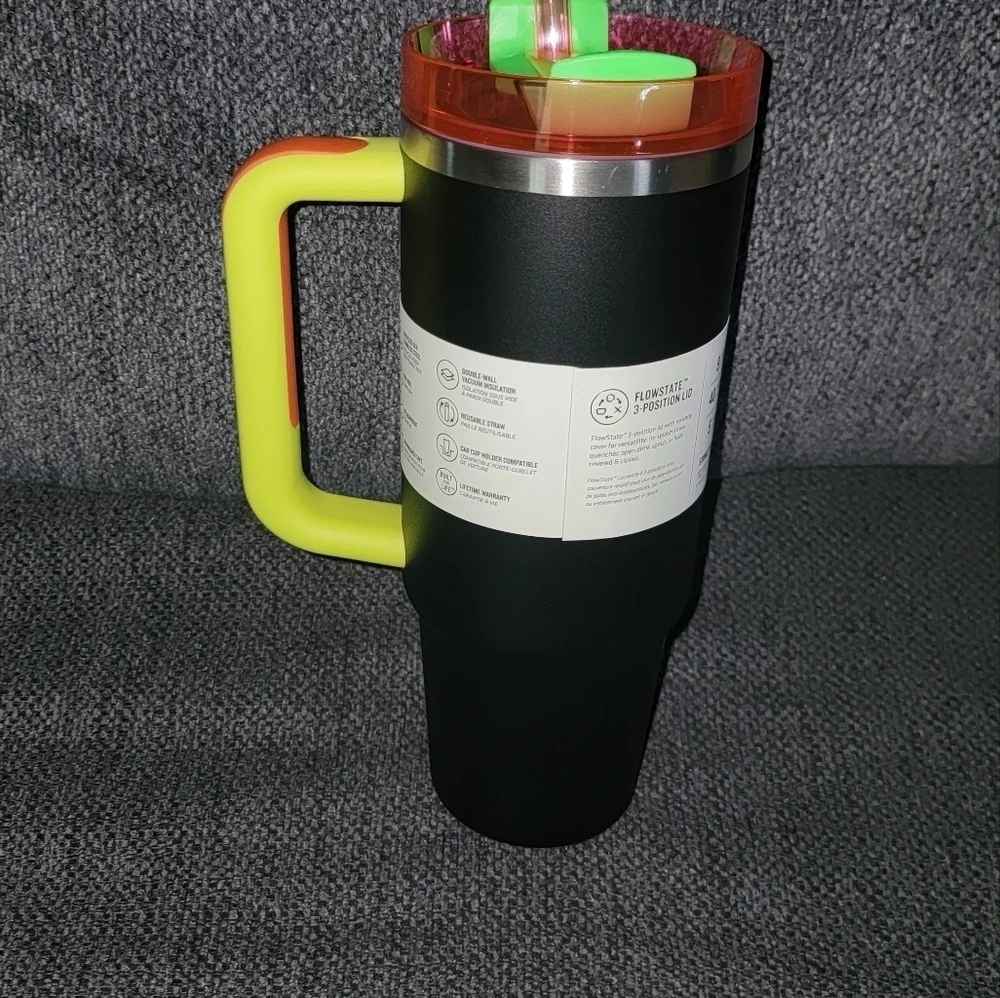 BLACK NEON 30OZ STANLEY QUENCHER - Picture 4 of 5